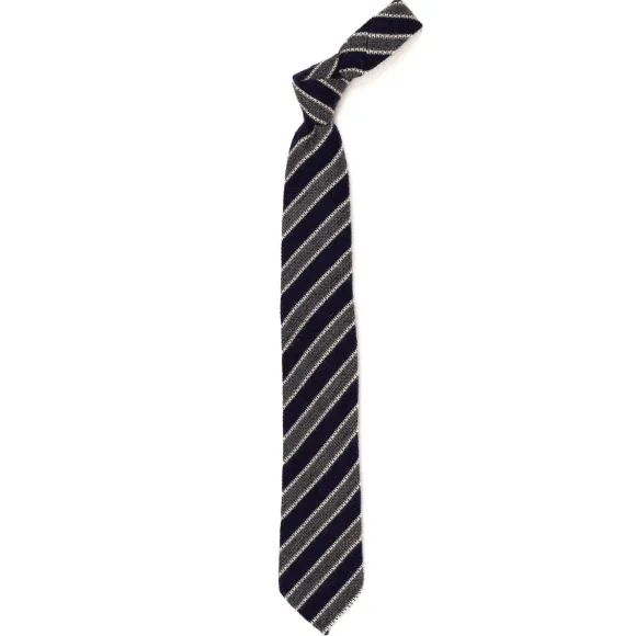 Ca Archivio Storico: Tie "Garza D'Autunno" In Wool And Silk - Handroll
