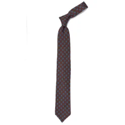 Ca Archivio Storico: Tie "Medaglione Quadretto" In Pure Silk - Handrol