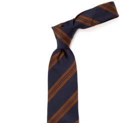 Ca Archivio Storico: Tie "Nuova Universita" In Pure Silk - Hand Rolled