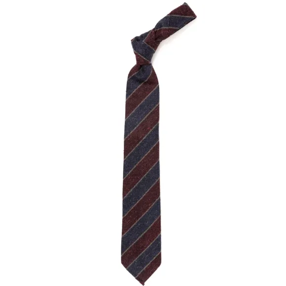 Ca Archivio Storico: Tie "Nuova Universita" In Wool And Silk - Handrol