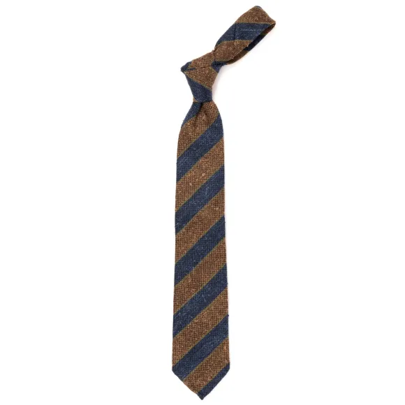 Ca Archivio Storico: Tie "Nuova Universita" In Wool And Silk - Handrol
