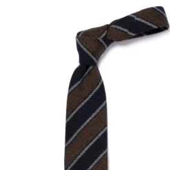 Ca Archivio Storico: Tie "Nuovo Reggimento" In Pure Cashmere - Handrol