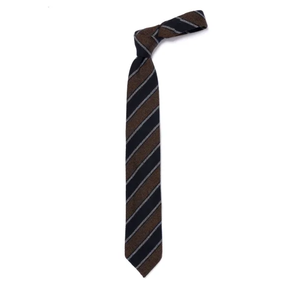 Ca Archivio Storico: Tie "Nuovo Reggimento" In Pure Cashmere - Handrol