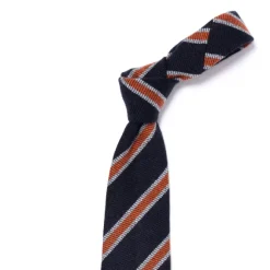 Ca Archivio Storico: Tie "Nuovo Collegio" In Pure Cashmere - Handrolle