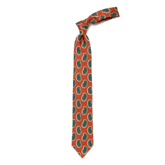 Ca Archivio Storico: Tie "Reni Divertenti" In Pure Silk - Handrolled