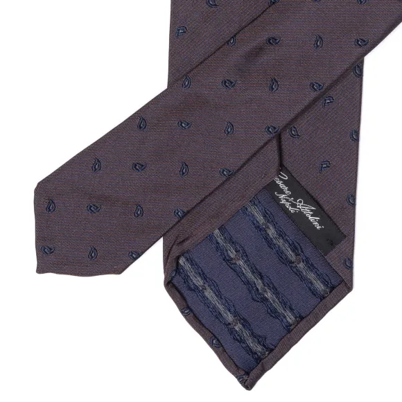 Ca Archivio Storico: Tie "Reni Minuscoli" In Pure Silk - Handrolled