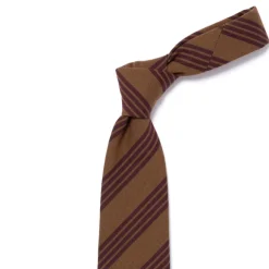 Ca Archivio Storico: Tie "Scuola Superiore" In Wool And Cotton - Hand