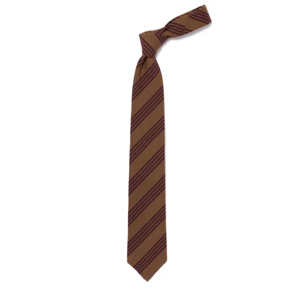 Ca Archivio Storico: Tie "Scuola Superiore" In Wool And Cotton - Hand