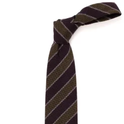Ca Archivio Storico: Tie "Striscia Del Stedente" Made Of Wool And Silk