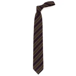 Ca Archivio Storico: Tie "Striscia Del Stedente" Made Of Wool And Silk