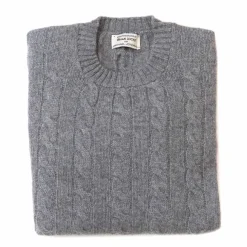 Cable Pullover "Chirnside Cable" Made Of Pure 4 Ply Cashmere