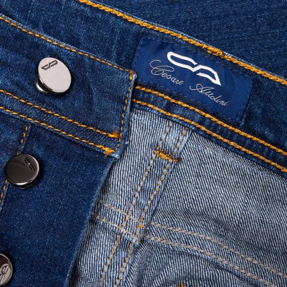 Ca Exclusively For Mj: Luxury Jeans "Soft-Denim" Made Of Soft Cotton M