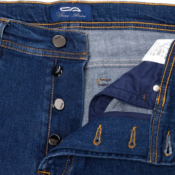 Ca Exclusively For Mj: Luxury Jeans "Soft-Denim" Made Of Soft Cotton M