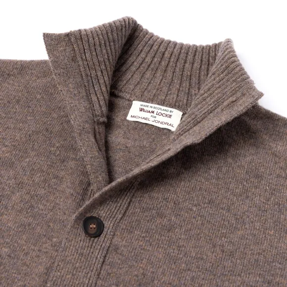 Cardigan "Lakeland Turtle" In 2 Ply Geelong Lambswool