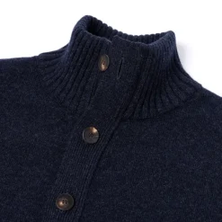 Cardigan "Lakeland Turtle" Made Of 2 Ply-Geelong Lambswool