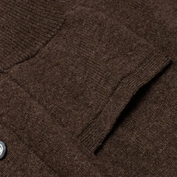 Cardigan "Leven Cardigan" Made Of Geelong Lambswool - 2 Ply
