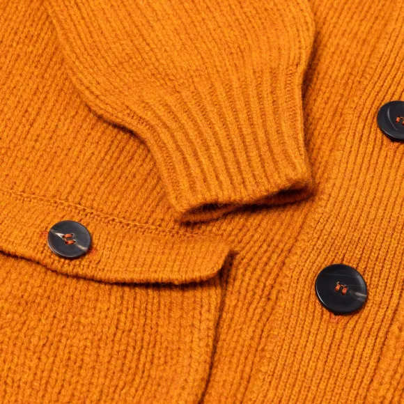 Cardigan "Lomond Knit-Bomber" In 4 Ply Geelong Lambswool