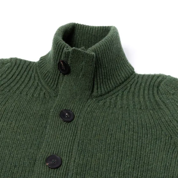 Cardigan "Lomond Knit-Bomber" In 4 Ply Geelong Lambswool