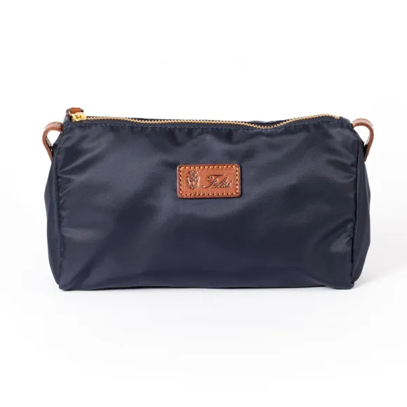 Case "Collector" Made Of Felisi Nylon And Saddle Leather