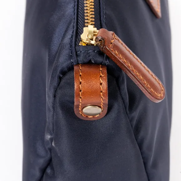 Case "Collector" Made Of Felisi Nylon And Saddle Leather
