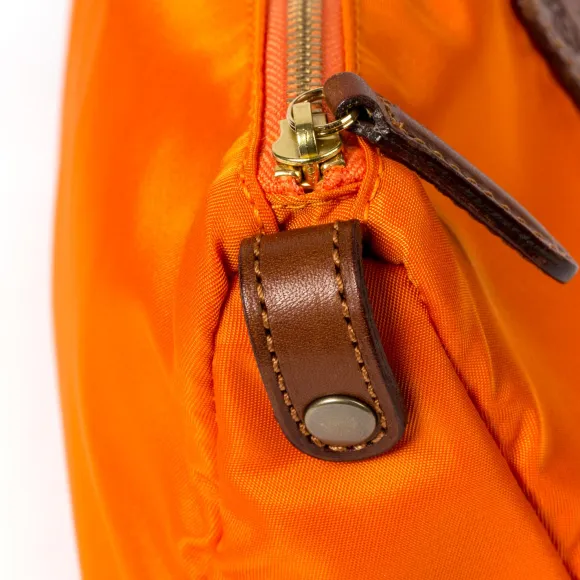 Case "Collector" Made Of Felisi Nylon And Saddle Leather