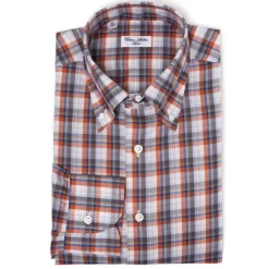 Checked Shirt "Lusso Sportivo" In A Cotton Twill From Carlo Riva - Col