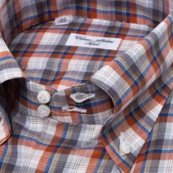 Checked Shirt "Lusso Sportivo" In A Cotton Twill From Carlo Riva - Col