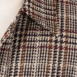 Checked Sports Jacket "Shirt Pocket" Made Of Pure Wool By Fe