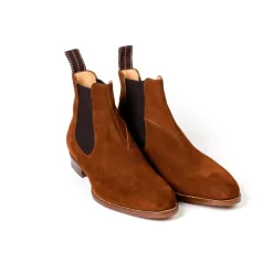 Chelsea Boot Made Of Brown "Hunting" Suede