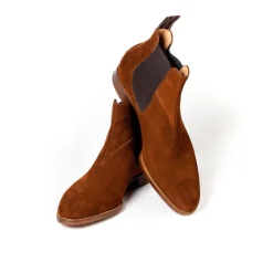Chelsea Boot Made Of Brown "Hunting" Suede