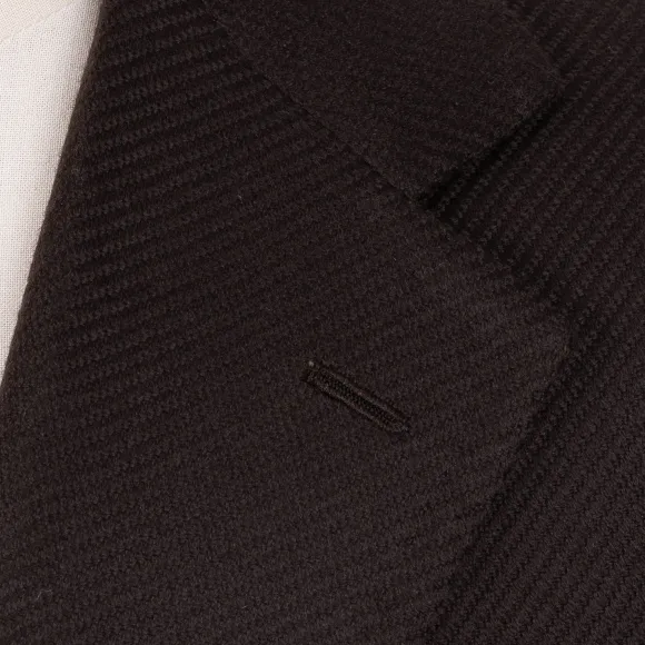 Coat "Capodimonte" From Scottish Lambswool And Cashmere - Pure Handwor