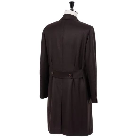 Coat "Capodimonte" From Scottish Lambswool And Cashmere - Pure Handwor