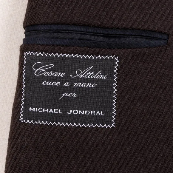 Coat "Capodimonte" From Scottish Lambswool And Cashmere - Pure Handwor