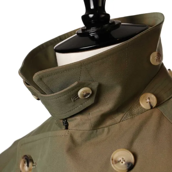 Coat "Fou Fou Ii" Made Of Japanese Cotton Gabardine
