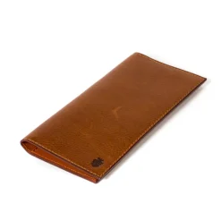 Cognac-Colored Wallet Made Of Calfskin