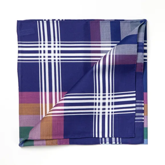 Colorful Patterned Cotton Handkerchief "Madras"