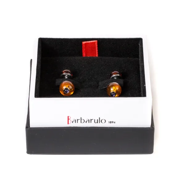 Cufflinks "Amber" Made Of Sterling Silver - Purely Handcrafted