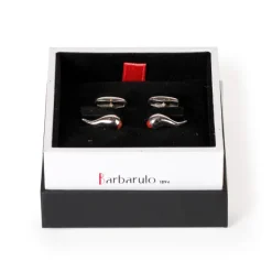 Cufflinks "Cornetto Napoli" Made Of Sterling Silver - Purely Handcraft