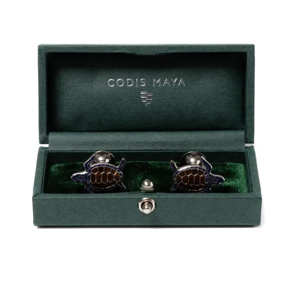 Cufflink "Turtle" - Handmade