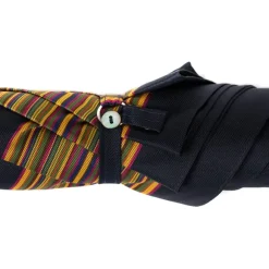 Dark Blue Cane Umbrella "Lord" With Polished Maple Handle