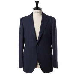 Dark Blue Suit "Magistrale" Made Of English High Twist Wool - Purely H