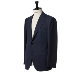 Dark Blue Suit "Magistrale" Made Of English High Twist Wool - Purely H