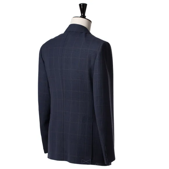 Dark Blue Suit "Magistrale" Made Of English High Twist Wool - Purely H