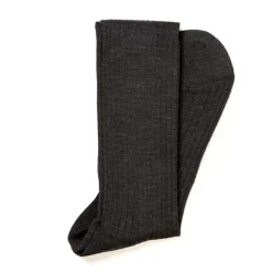 Dark Gray Ribbed Stockings