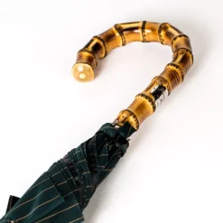 Dark Green Striped Umbrella 