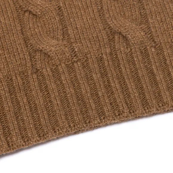 Delle Alpi Torino" Turtleneck Sweater In Pure Cariaggi Cashmere - Hand