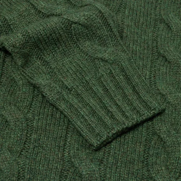 Delle Alpi Torino" Turtleneck Sweater In Pure Cariaggi Cashmere - Hand