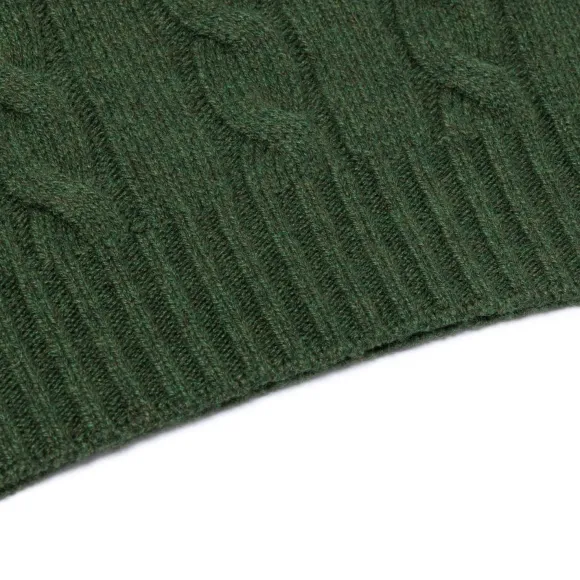 Delle Alpi Torino" Turtleneck Sweater In Pure Cariaggi Cashmere - Hand