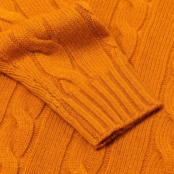 Delle Alpi Torino" Turtleneck Sweater In Pure Cariaggi Cashmere - Hand