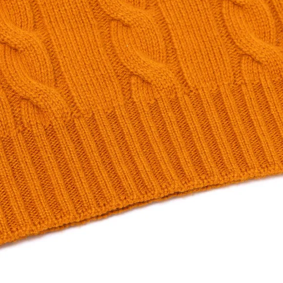 Delle Alpi Torino" Turtleneck Sweater In Pure Cariaggi Cashmere - Hand